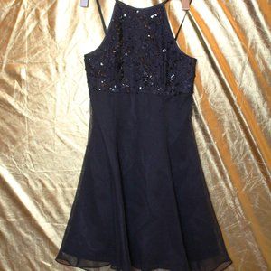 VINTAGE DARK PRINCESS SEQUIN PARTY DRESS